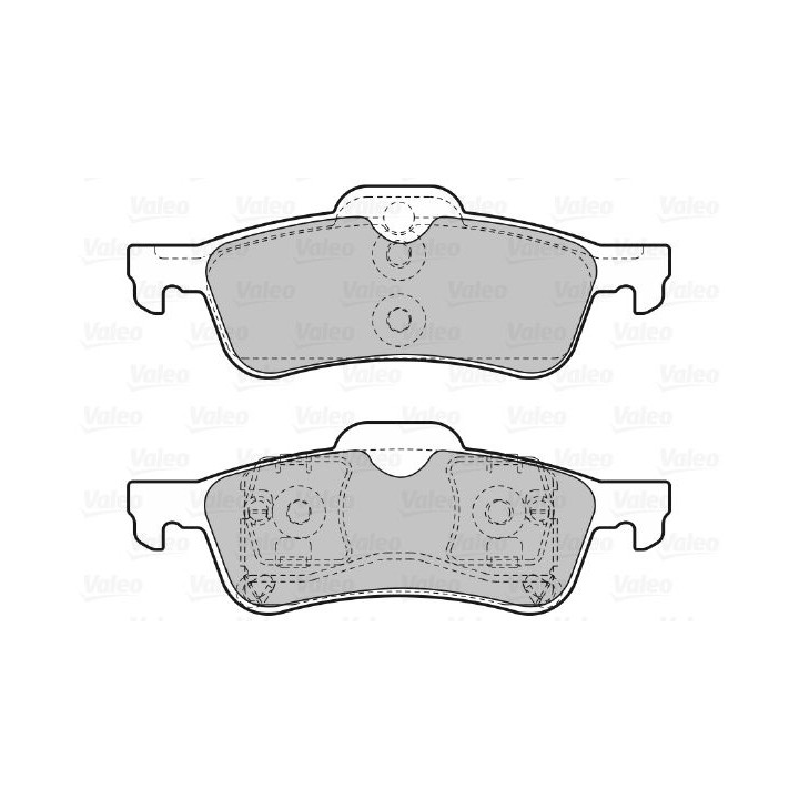 Stabdžių trinkelių rinkinys, diskinis stabdys VALEO 598643