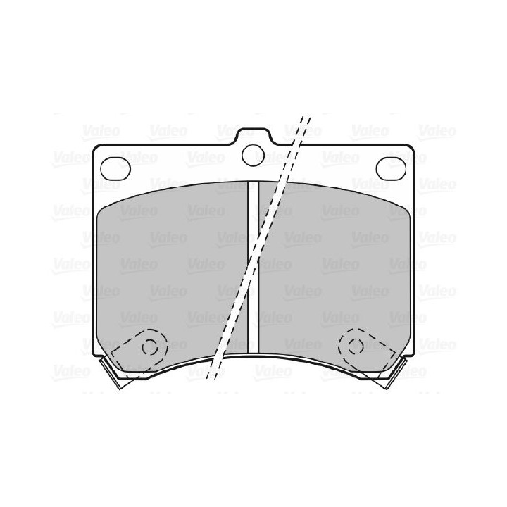 Stabdžių trinkelių rinkinys, diskinis stabdys VALEO 598646