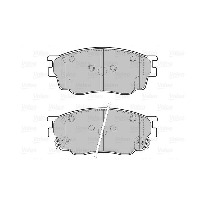Stabdžių trinkelių rinkinys, diskinis stabdys VALEO 598647