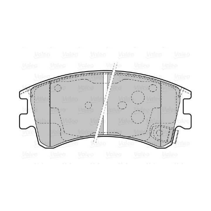 Stabdžių trinkelių rinkinys, diskinis stabdys VALEO 598648