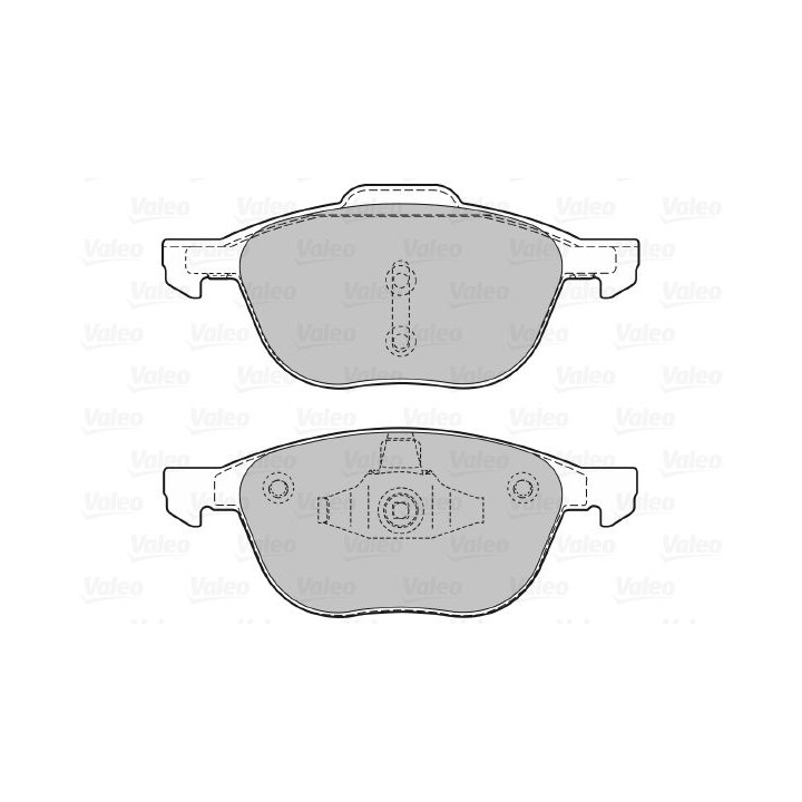 Stabdžių trinkelių rinkinys, diskinis stabdys VALEO 598649