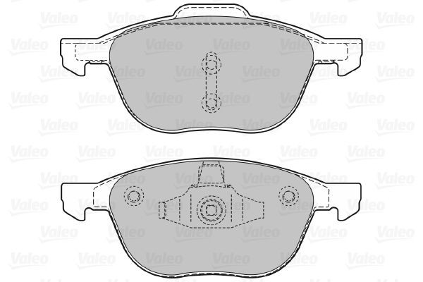 Stabdžių trinkelių rinkinys, diskinis stabdys VALEO 598649