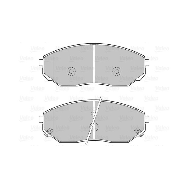 Stabdžių trinkelių rinkinys, diskinis stabdys VALEO 598654