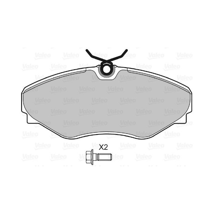 Stabdžių trinkelių rinkinys, diskinis stabdys VALEO 598669