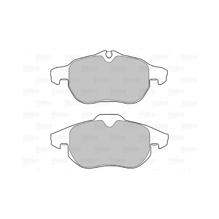 Stabdžių trinkelių rinkinys, diskinis stabdys VALEO 598678