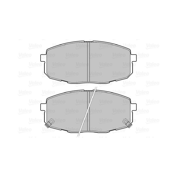 Stabdžių trinkelių rinkinys, diskinis stabdys VALEO 598842