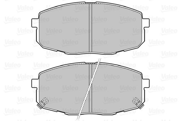 Stabdžių trinkelių rinkinys, diskinis stabdys VALEO 598842