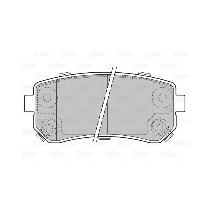 Stabdžių trinkelių rinkinys, diskinis stabdys VALEO 598867