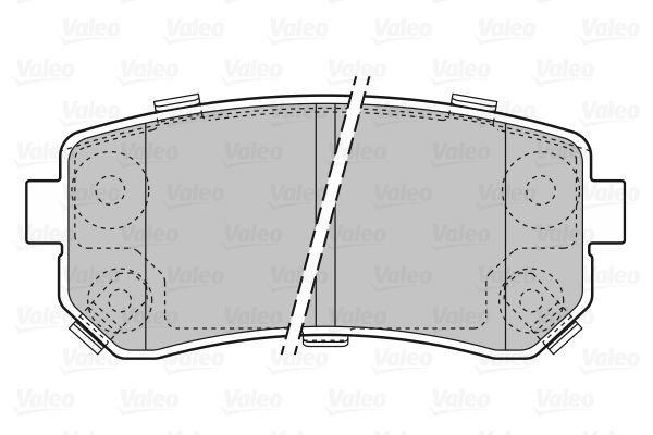 Stabdžių trinkelių rinkinys, diskinis stabdys VALEO 598867
