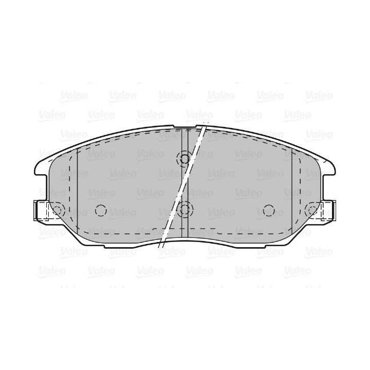 Stabdžių trinkelių rinkinys, diskinis stabdys VALEO 598871