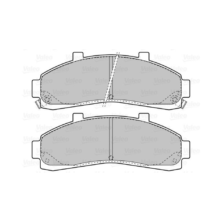 Stabdžių trinkelių rinkinys, diskinis stabdys VALEO 598906