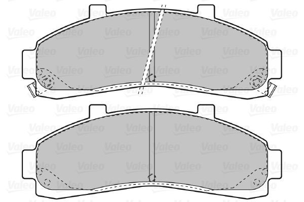 Stabdžių trinkelių rinkinys, diskinis stabdys VALEO 598906