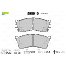 Stabdžių trinkelių rinkinys, diskinis stabdys VALEO 598910