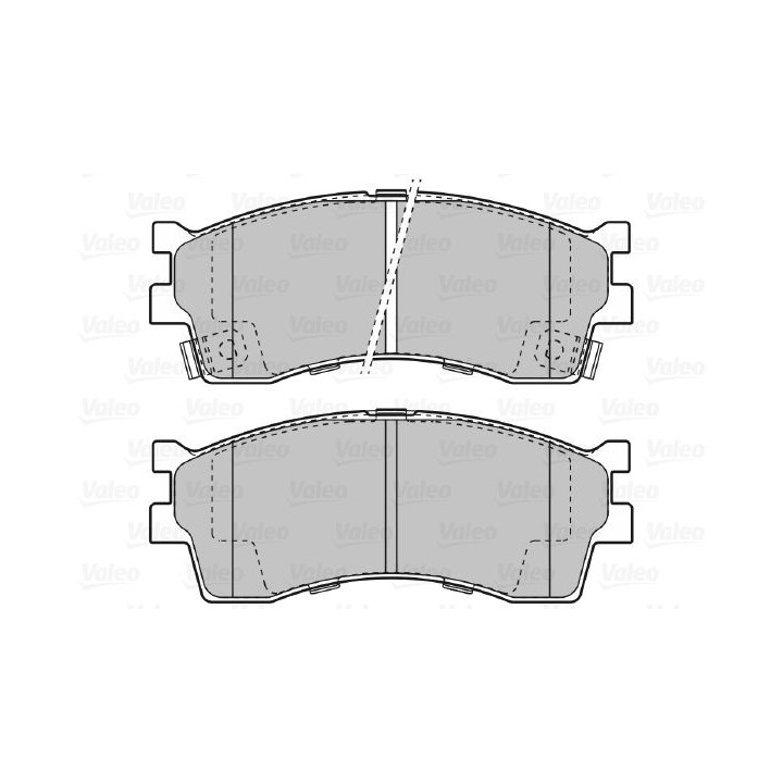 Stabdžių trinkelių rinkinys, diskinis stabdys VALEO 598910
