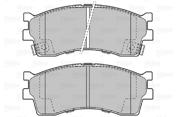 Stabdžių trinkelių rinkinys, diskinis stabdys VALEO 598910