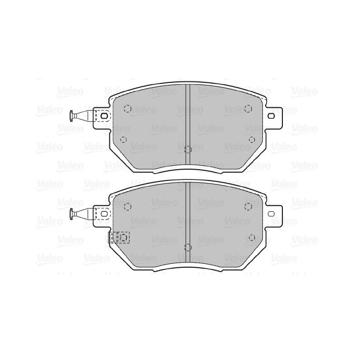 Stabdžių trinkelių rinkinys, diskinis stabdys VALEO 598918