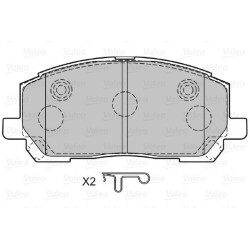Stabdžių trinkelių rinkinys, diskinis stabdys VALEO 598944