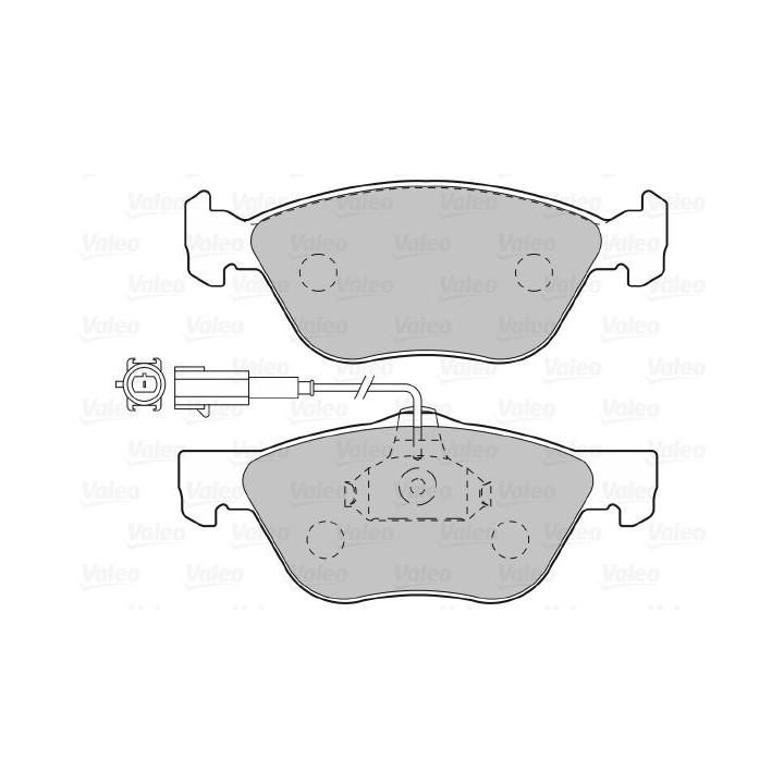 Stabdžių trinkelių rinkinys, diskinis stabdys VALEO 598990
