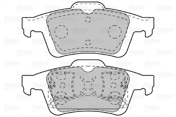 Stabdžių trinkelių rinkinys, diskinis stabdys VALEO 601005