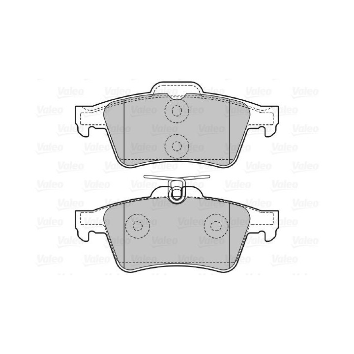 Stabdžių trinkelių rinkinys, diskinis stabdys VALEO 601008