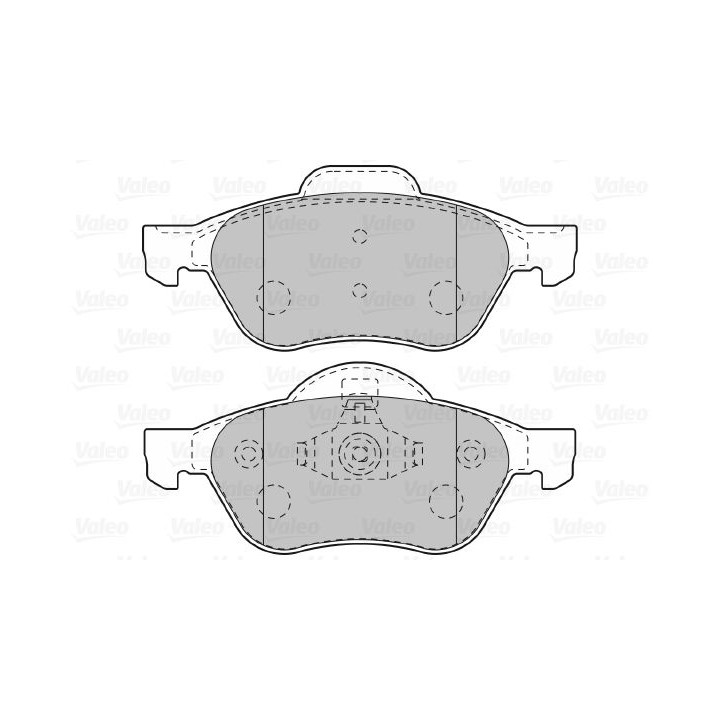 Stabdžių trinkelių rinkinys, diskinis stabdys VALEO 601012