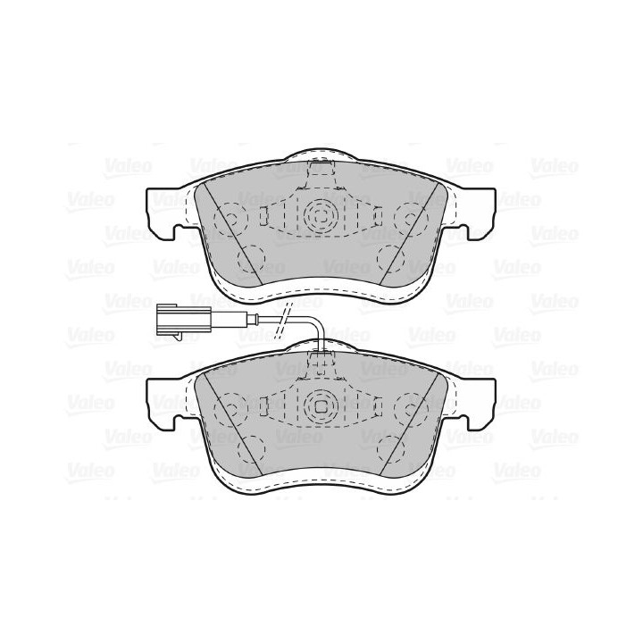 Stabdžių trinkelių rinkinys, diskinis stabdys VALEO 601014