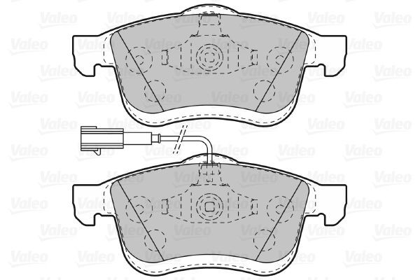 Stabdžių trinkelių rinkinys, diskinis stabdys VALEO 601014