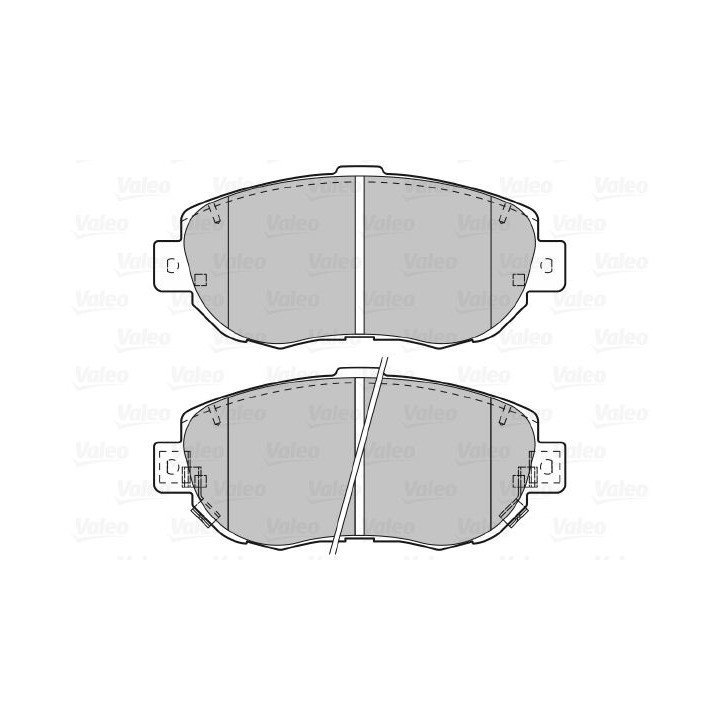 Stabdžių trinkelių rinkinys, diskinis stabdys VALEO 601023