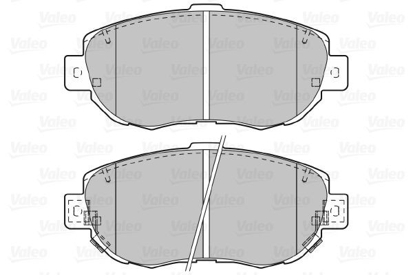 Stabdžių trinkelių rinkinys, diskinis stabdys VALEO 601023