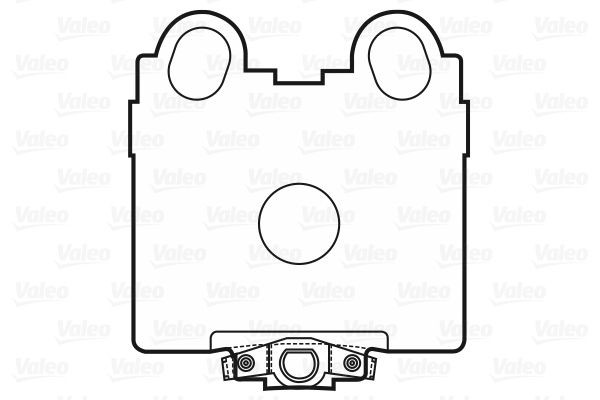 Stabdžių trinkelių rinkinys, diskinis stabdys VALEO 601025