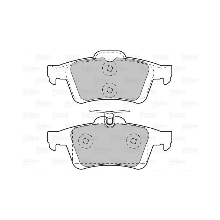 Stabdžių trinkelių rinkinys, diskinis stabdys VALEO 601044