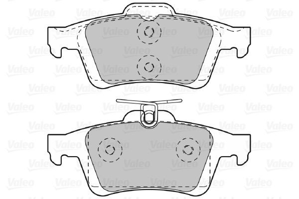 Stabdžių trinkelių rinkinys, diskinis stabdys VALEO 601044