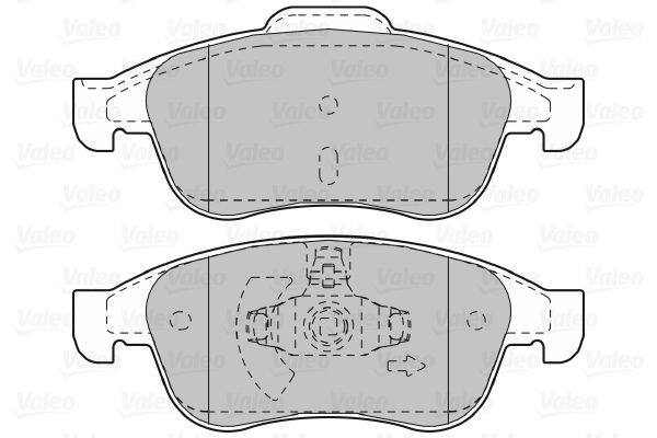 Stabdžių trinkelių rinkinys, diskinis stabdys VALEO 601045