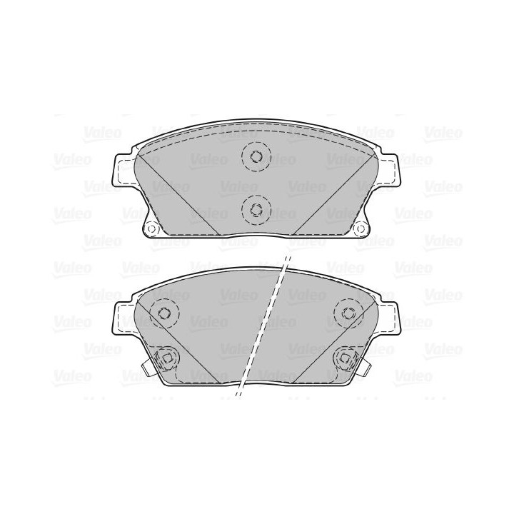 Stabdžių trinkelių rinkinys, diskinis stabdys VALEO 601070