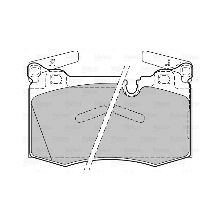 Stabdžių trinkelių rinkinys, diskinis stabdys VALEO 601140