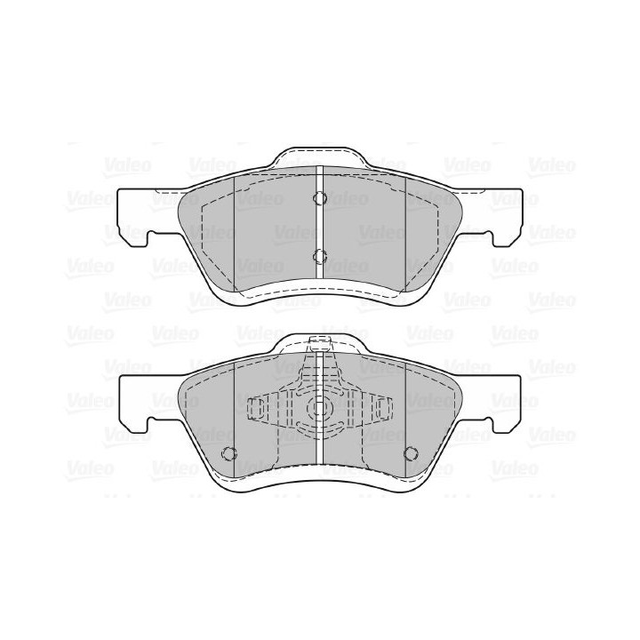 Stabdžių trinkelių rinkinys, diskinis stabdys VALEO 601295