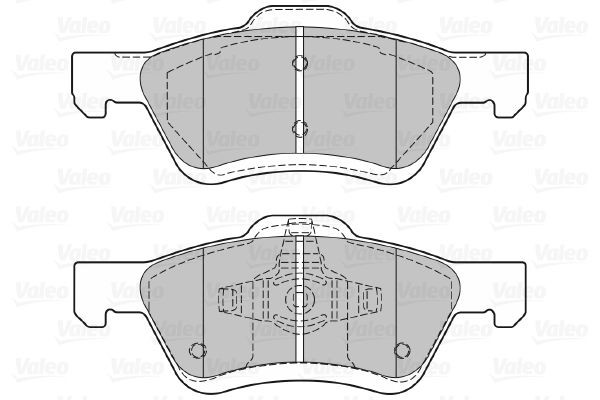 Stabdžių trinkelių rinkinys, diskinis stabdys VALEO 601295