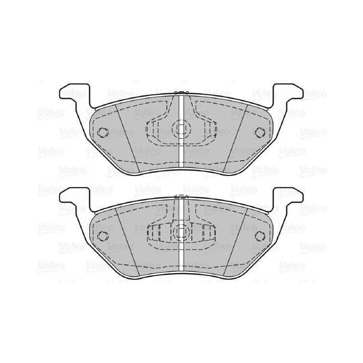 Stabdžių trinkelių rinkinys, diskinis stabdys VALEO 601296