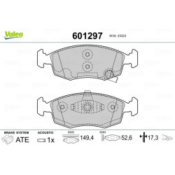 Stabdžių trinkelių rinkinys, diskinis stabdys VALEO 601297