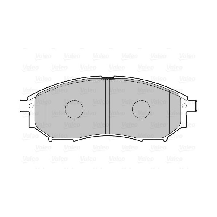 Stabdžių trinkelių rinkinys, diskinis stabdys VALEO 601337