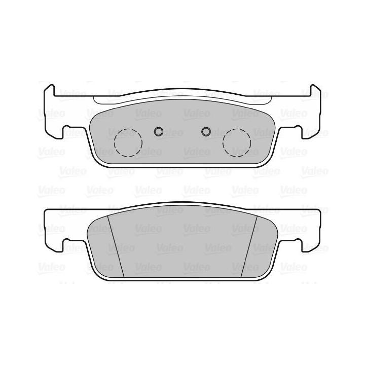 Stabdžių trinkelių rinkinys, diskinis stabdys VALEO 601345