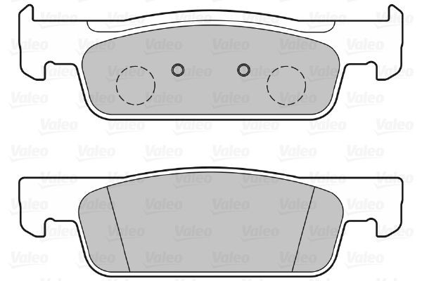 Stabdžių trinkelių rinkinys, diskinis stabdys VALEO 601345