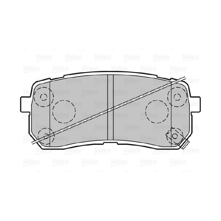 Stabdžių trinkelių rinkinys, diskinis stabdys VALEO 601359
