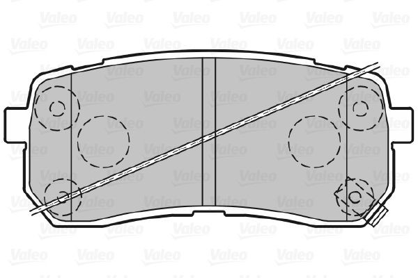Stabdžių trinkelių rinkinys, diskinis stabdys VALEO 601359