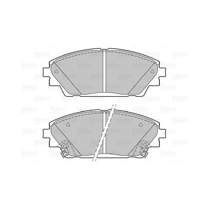 Stabdžių trinkelių rinkinys, diskinis stabdys VALEO 601402