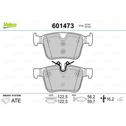 Stabdžių trinkelių rinkinys, diskinis stabdys VALEO 601473