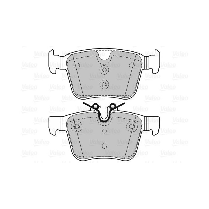 Stabdžių trinkelių rinkinys, diskinis stabdys VALEO 601473