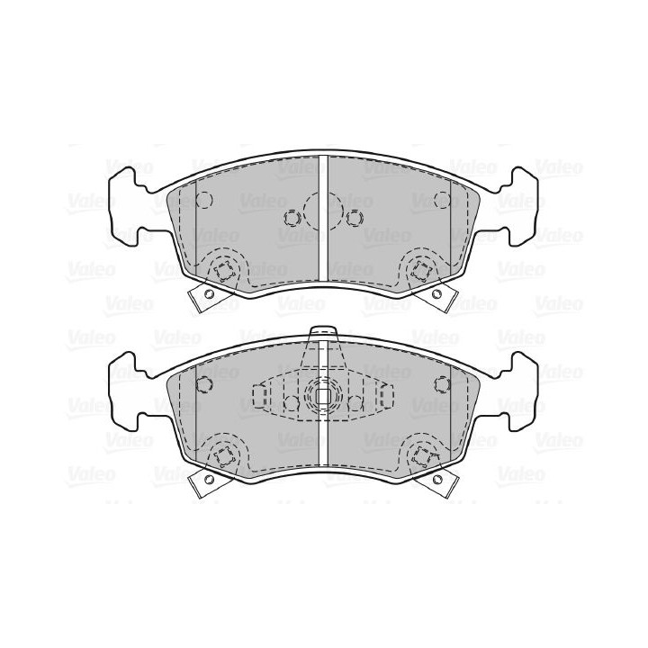 Stabdžių trinkelių rinkinys, diskinis stabdys VALEO 601483