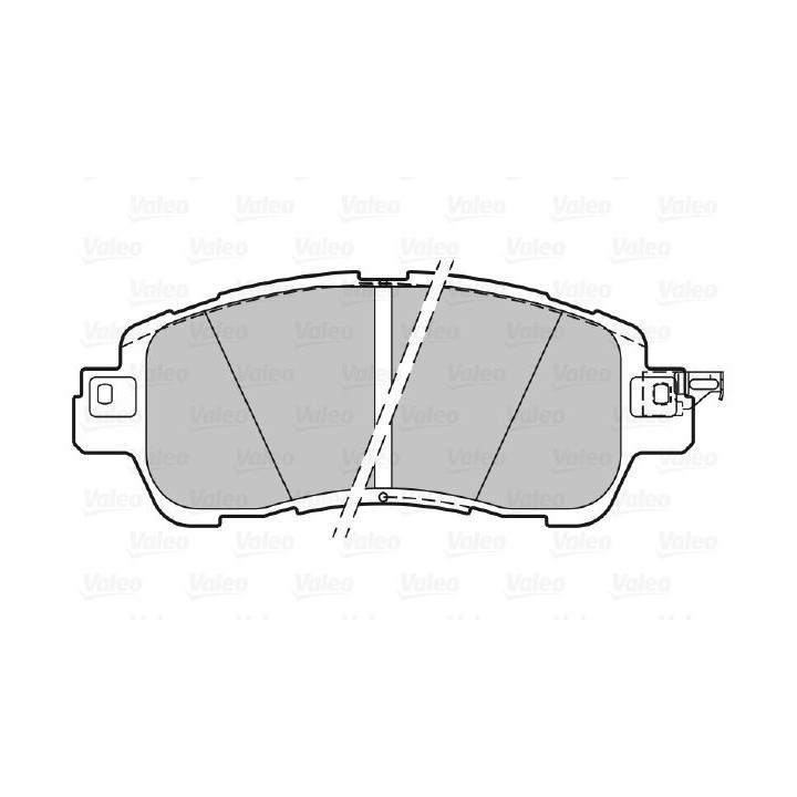 Stabdžių trinkelių rinkinys, diskinis stabdys VALEO 601491