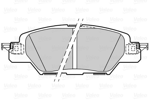 Stabdžių trinkelių rinkinys, diskinis stabdys VALEO 601500